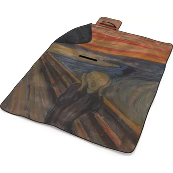 deka Sablio Plážová deka Výkřik - Edvard Munch: 200x140 cm
