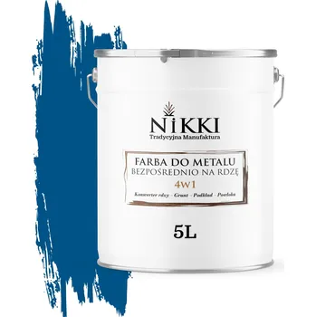 barva na kov BARVA NA KOV PŘÍMO NA REZ POZINK 4v1 BARVA MODRÁ RAL 5005 LESK 5L