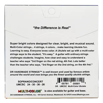 Struna pro kytaru a smyčcový nástroj DR Strings Multi Color UMCSC