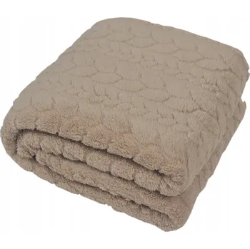 deka DEKA PLED MĚKKÁ TEPLÁ CHLUPATÁ 150x200 BÉŽOVÁ