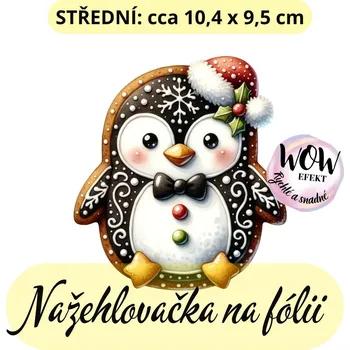 Výtvárné potřeby Nažehlovačky na fólii Nažehlovačka na fólii, PERNÍČEK - TUČŇÁK, 1 kus Zvolte VELIKOST motivu ZDE:: Střední
