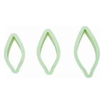 Plastová vykrajovátka - Dlouhý list 3ks - Decora | Cukrářské potřeby