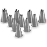 Špičky MARTELLATO, cukrářské nerez (hvězda) sada 10 ks/blister