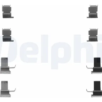 Brzdový systém Sada příslušenství, obložení kotoučové brzdy DELPHI LX0259