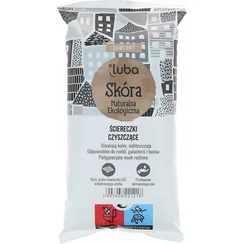 Utěrka Vlhčené ubrousky viskóza Luba v balení 32 ks bílé