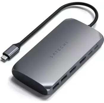 Notebook Satechi USB-C Multimedia M1 šedá (ST-UCM1HM)