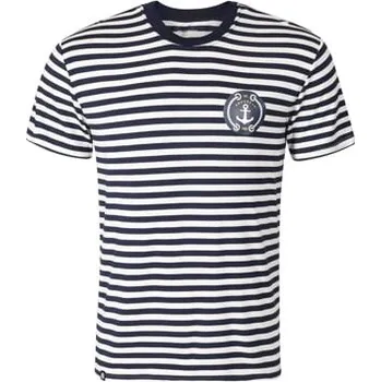 Pánské tričko PACIFIC pánské triko s bambusem modro-bílý proužek M
