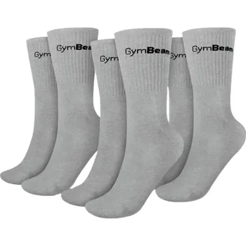 Dámské ponožky Ponožky GymBeam 3/4 Socks 3Pack Grey M