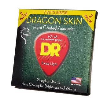 Struna pro kytaru a smyčcový nástroj DR Strings Dragon Skin DSA-2/10