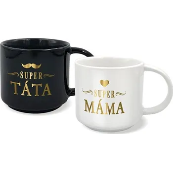 Hrnečky pro pár Super máma a Super táta