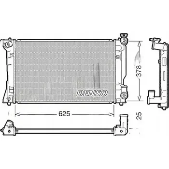 Chladič motoru Chladič, systém chlazení motoru Denso DRM50035