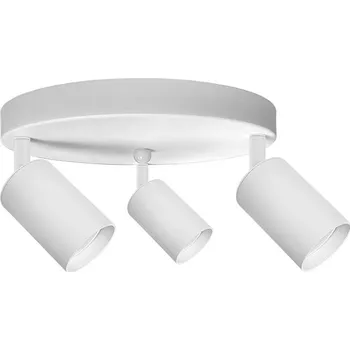 LEDMED bodové svítidlo METRO 3 ROUND GU10 bílá 3x5W 38° 3000K - teplá bílá, stmívatelné