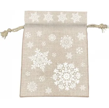 Alvarak bavlněný sáček se šňůrkou Sněhové vločky ♡
