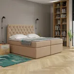 Eka Kontinentální čalouněná postel Luxurious - Cassablanca (160x200 cm) Barva látky Trinity: (2304) Béžová