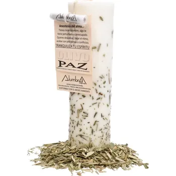 Svíčka Svíčky Rituální svíčka míru s olivovníkem