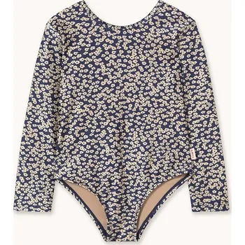Kojenecký body Dětské body Tinycottons SMALL FLOWERS SHINY BODY AW25.356 námořnická modř 59X, vel. 128
