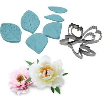 Přisada na vaření a pečení Žilkovač a vykrajovátka pivoňka 13ks - Cakesicq