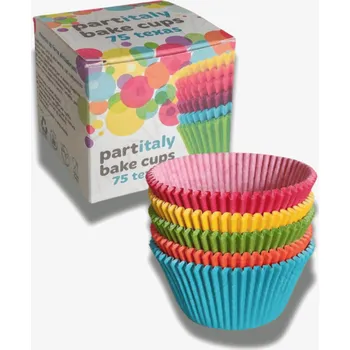 Košíček na Cupcakes Texas - barevný mix, 75 ks