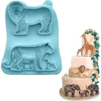 Přisada na vaření a pečení Silikonová formička - lev 15,5x11cm - Cakesicq | Cukrářské potřeby