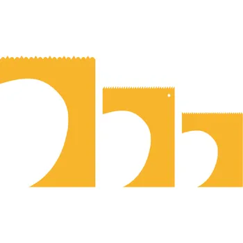 Stěrka na okraje oblá 3ks - Cakesicq | Cukrářské potřeby