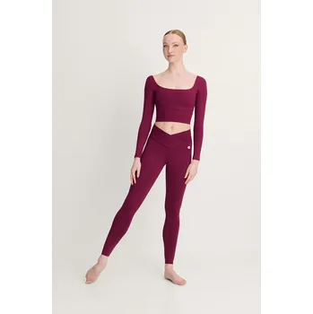 Dívčí kraťasy Intermezzo,Fitness leginy 5565, vínová 116-128