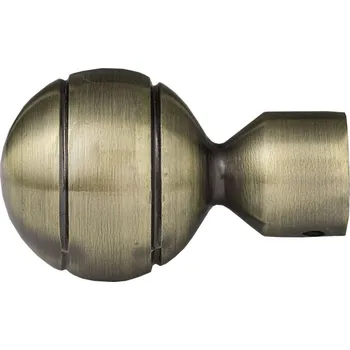 Příslušenství pro garnýž Koncovka garnýže Koule, ø 16 mm, antik, 2 ks