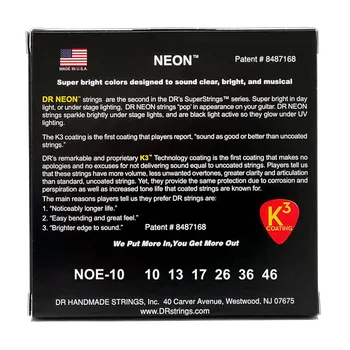 Příslušenství pro strunný nástroj DR Strings Neon Orange NOE-10