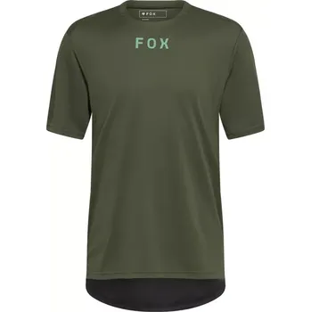 cyklistický dres Fox Ranger Wordmark Jersey M dark sage green
