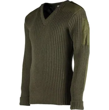 Dámský svetr Svetr britský JUMPER UTILITY do V ZELENÝ použitý vel. 94 (Svetr britský JUMPER UTILITY do V ZELENÝ použitý vel. 94)