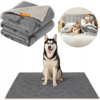 Pelíšek pro psa VODĚODOLNÁ DEKA PRO PSA KOČKU ZVÍŘATA PŘEHOZ DEKA PODLOŽKA OBOUSTRANNÁ 229x203