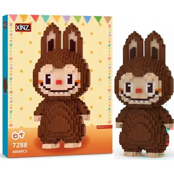 ostatní stavebnice STAVEBNICE VELKÁ FIGURKA HNĚDÉHO LABUBU 4069 DÍLKŮ