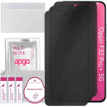 Pouzdro na mobilní telefon 3x Hybridní Sklo s Filtrem Soukromí pro Oppo F32 Pro+ 5G, PRIVACY