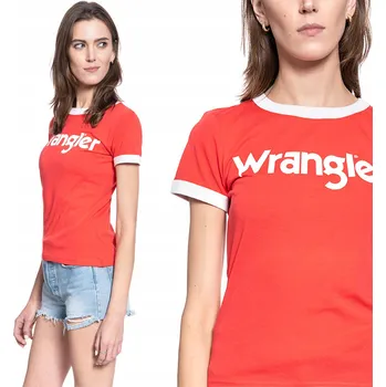 Dámské tričko Dámské tričko t-shirt Wrangler SS RINGER TEE XS