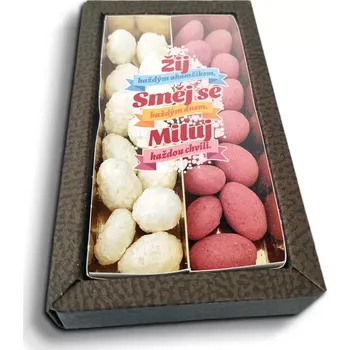 Čokoláda Sablio Mandle v čokoládě Žij, Směj se, Miluj - 2x 80g