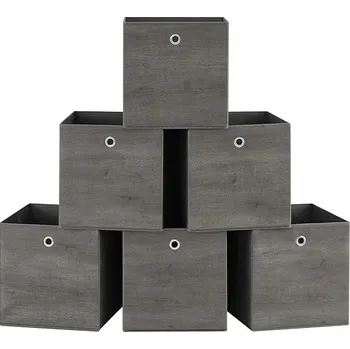 Úložný box ORGANIZÉRY ÚLOŽNÉ BOXY 6 KUSŮ SONGMICS 30x30x30 cm