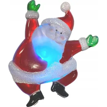 Vánoční dekorace VÁNOČNÍ LED DEKORACE Mikuláš 8 cm PŘÍSAVKA