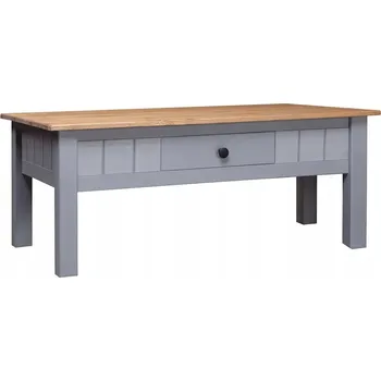 Konferenční stolek Konferenční stolek šedý 100x60x43,5 cm masivní borovice Panama