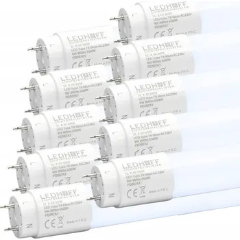 Žárovka LED trubice Ledhoff 9 W G13 60 cm studená bílá 900 lm 10 ks