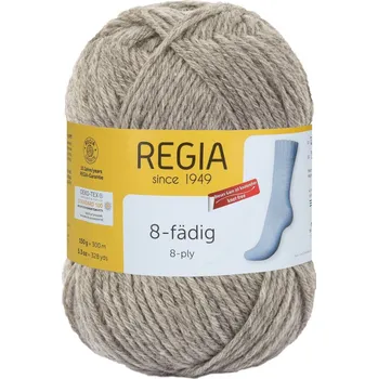 Příze Regia 8Ply Uni 33 Flanel (Schachenmayr Regia 8Ply Uni 33 flanell meliert)
