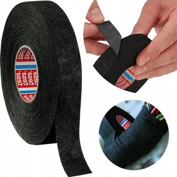 Lepicí páska Textilní páska (hrubě tkaná) s mešíkem Tesa 19 mm x 15 m