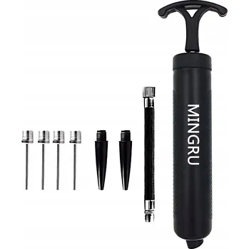 pumpička RUČNÍ PUMPIČKA MINGRU NA SPORTOVNÍ MÍČE S JEHLAMI A TRYSKAMI 20 CM