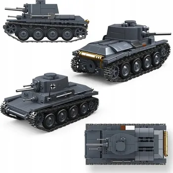 ostatní stavebnice STAVEBNICE vojenské vozidlo PÁSOVÝ TANK 414 dílů model TANK (KL29)