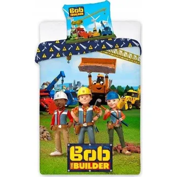 Povlečení POVLEČENÍ bavlněné BOB BUDOWNICZY 140x200 bagr