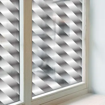 Polep vozidla Fólie na Okno Mléčná Ochrana Soukromí Ozdobná Geometrické Pásy 50x146