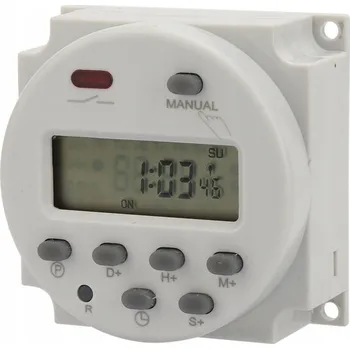 Spínací hodiny ČASOVÝ SPÍNAČ PROGRAMOVATELNÝ LCD TIMER 12V