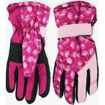 Rukavice 20 LYŽAŘSKÉ RUKAVICE pro mládež dámské zimní pětiprsté Noviti