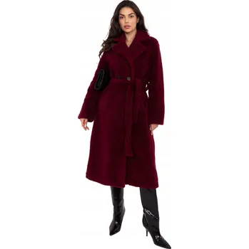 Dámský kabát Dámský Zimní Kabát Teddy s Páskem, Typ Beránek