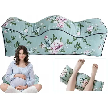 Polštář REHABILITACYJNY KLIN POD NOGI POLŠTÁŘ BAVLNĚNÝ 55×17×17 CM ODPOČINEK