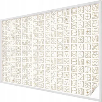 Okenní dekorace Fólie Dekorativní Mléčná na Skla Okna Výlohy Geometrická láska 200x146 cm