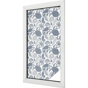 Okenní dekorace Dekorativní mléčná fólie na okno s motivem oceánského života 50x100 cm